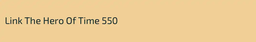 Link The Hero Of Time 550